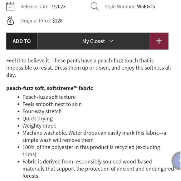 Lululemon Softreme High Rise Pant Lavender Purple Ash Size 8 - Picture 14 of 15